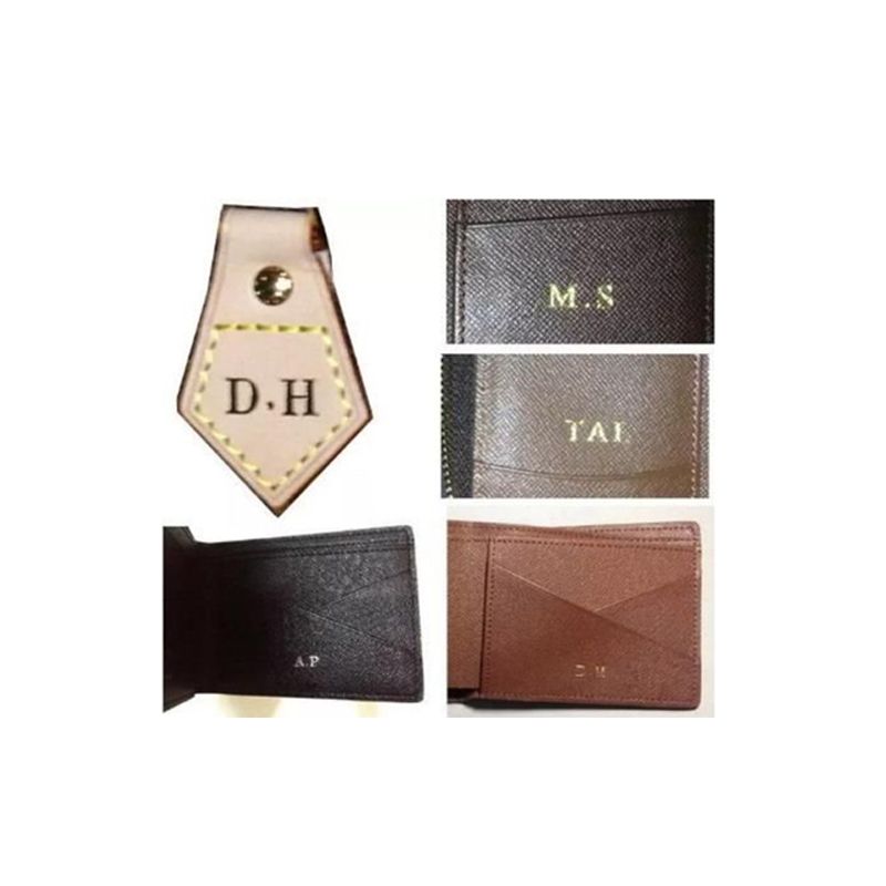 Customer Order : Hot Stamp / Hot Stamping Your Initials On Your Bag Or  Wallet . From Xiehua2, $5.09