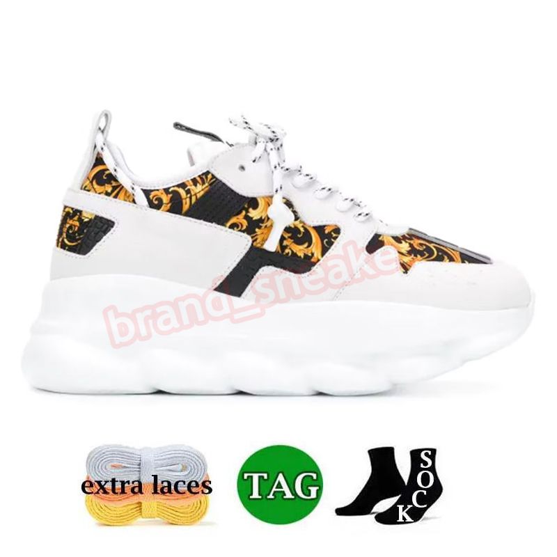 A12 Barocco Print White Black Yellow