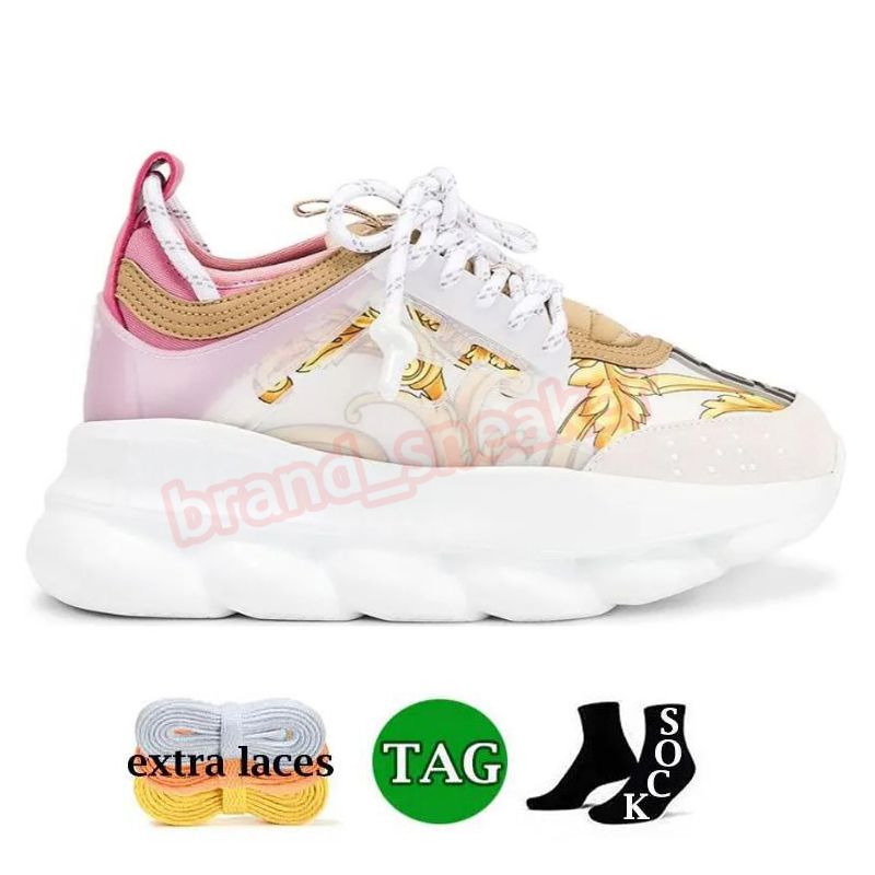 A13 White Pink Yellow Barocco