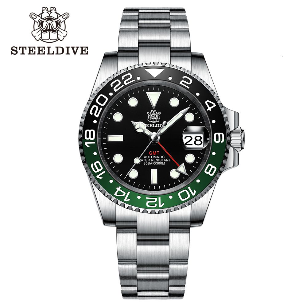 93HN-55GD-NH34 GMT Watch