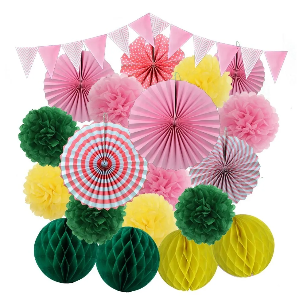 Éventails En Papier De Soie, Décorations De Fête, Bricolage, Artisanat En Papier Suspendu Pour Noël, Fournitures De Décoration Pour Fête Prénatale, Anniversaire, Mariage