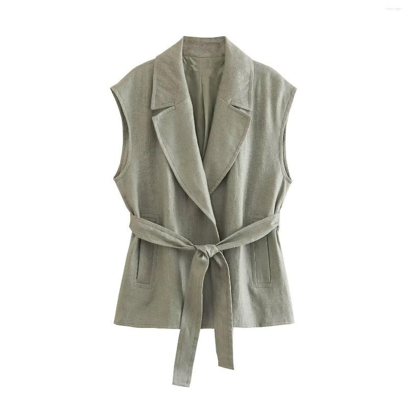 Gilet grigio verde