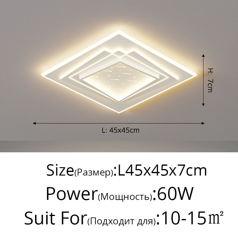 C 45x45xh7cm 60W Tricolor Dimming