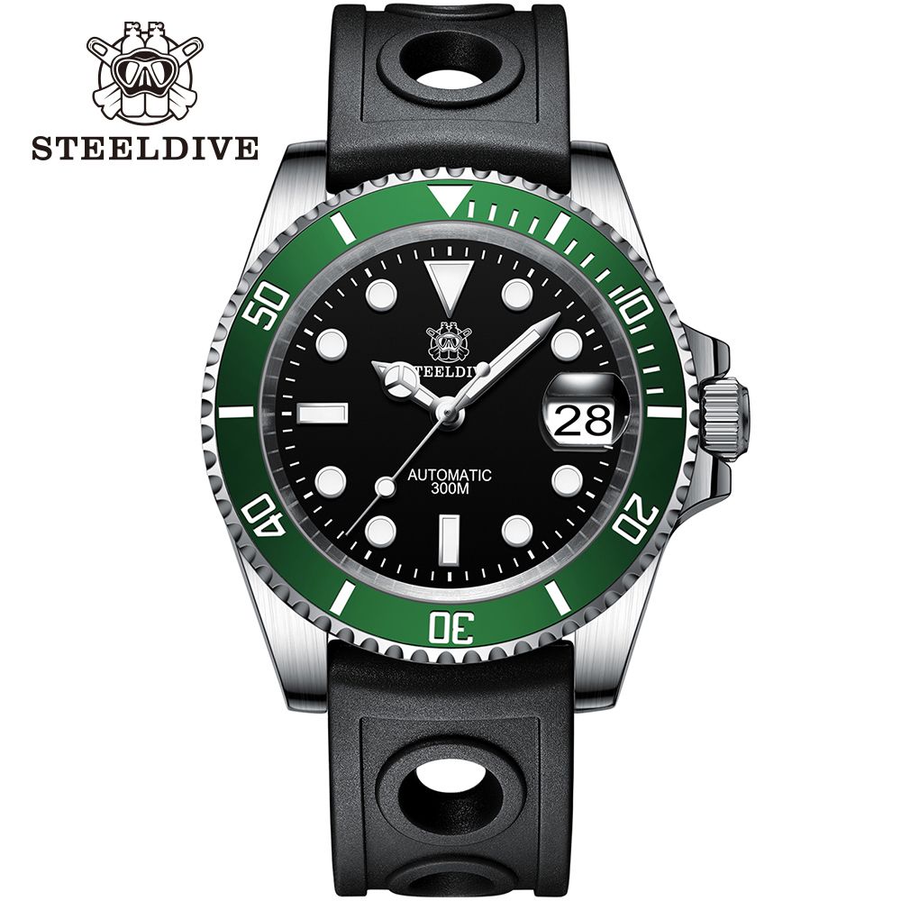 black dial green bzl