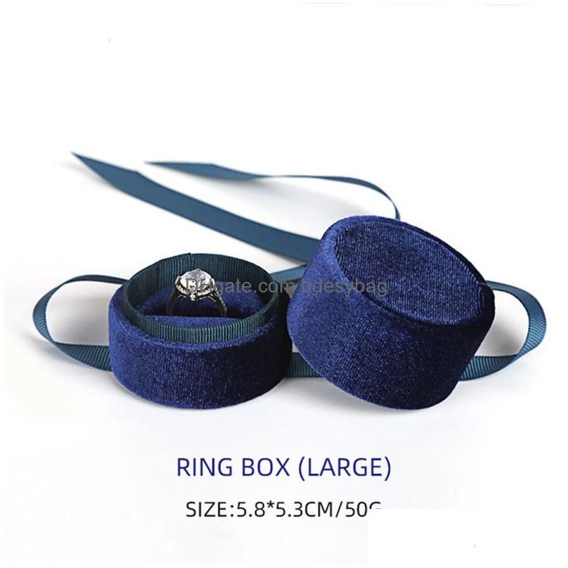 Caixa de anel azul