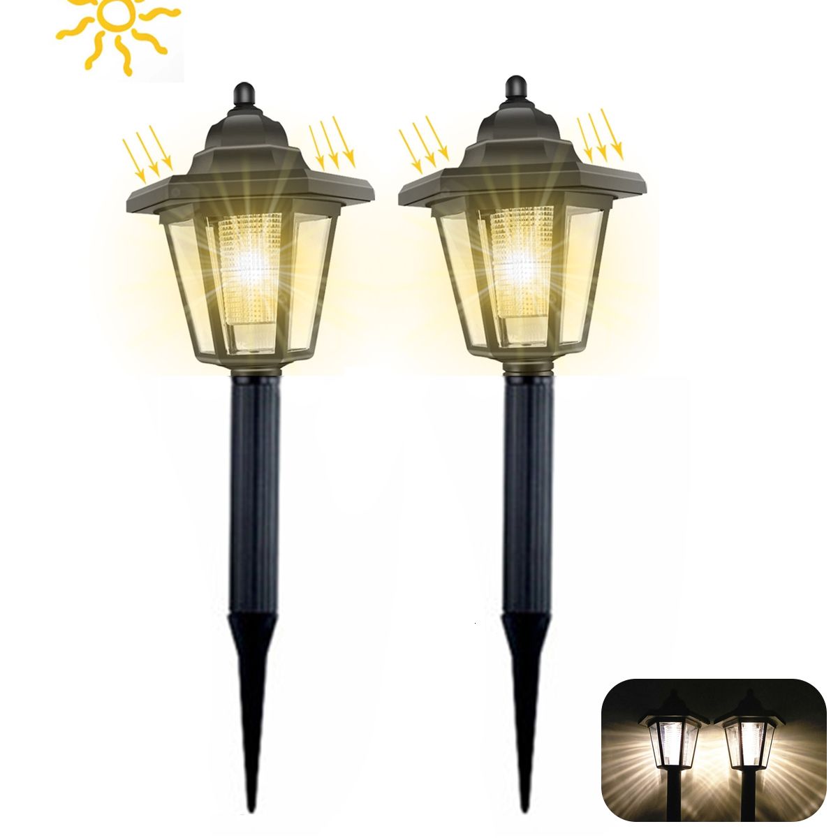 2pcs Warm Light a