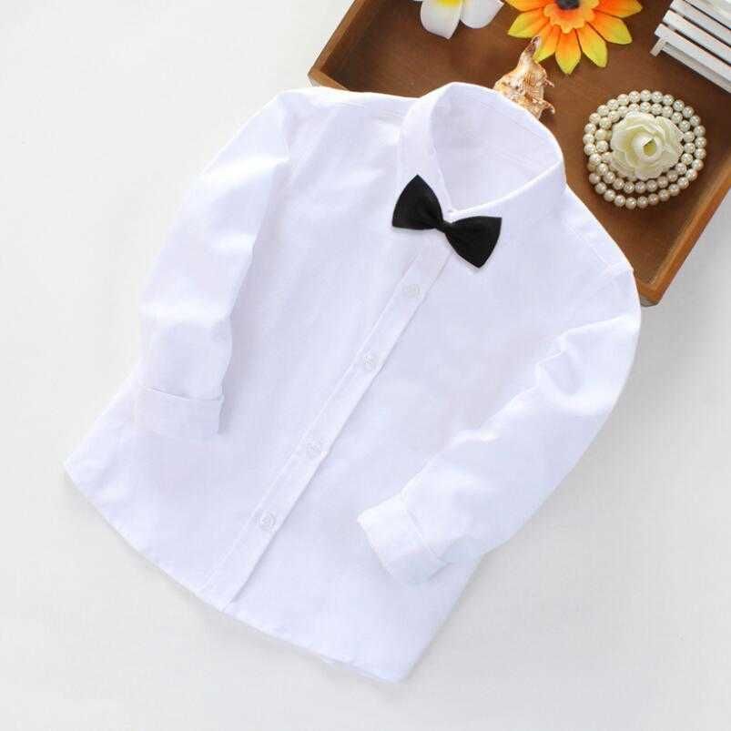 Black Bow Boy Shirt