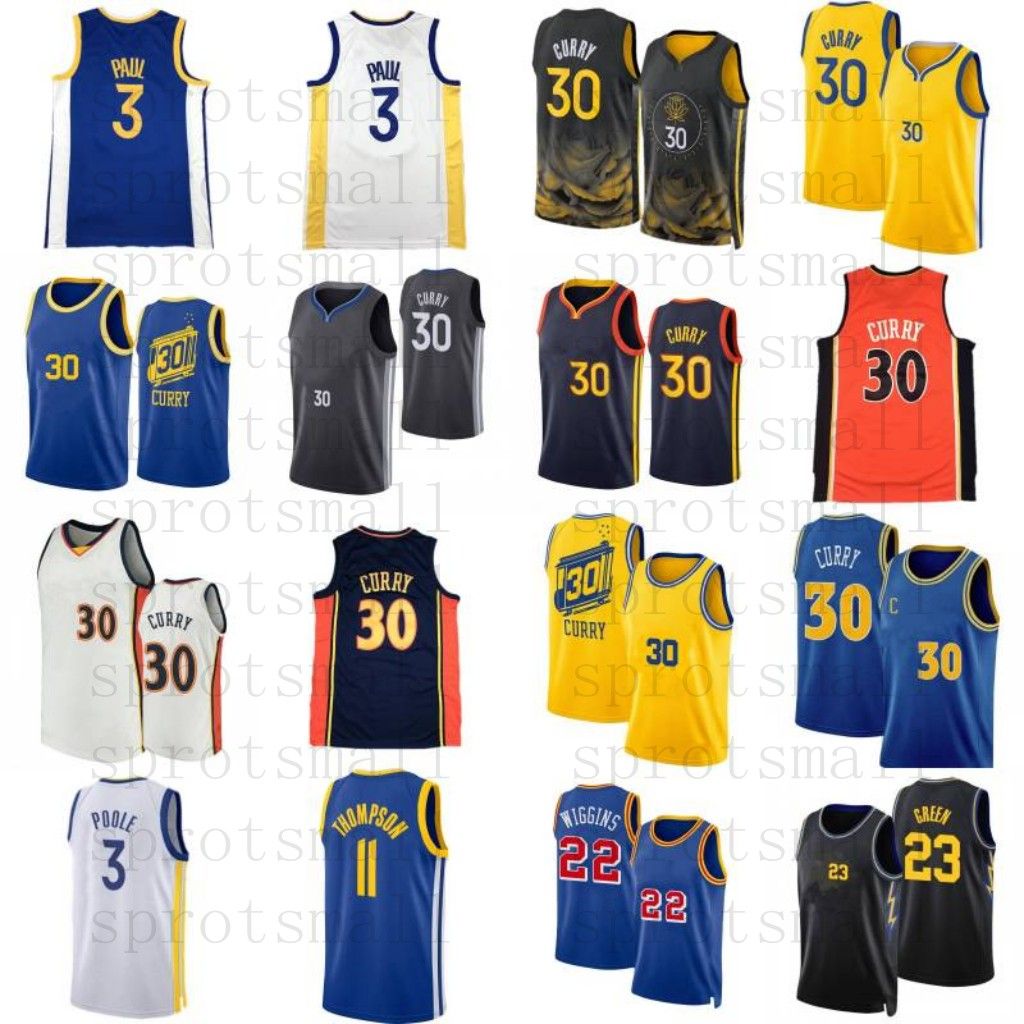 Wholesale basketball wear for men Stephen Curry jersey and shorts 2022  final basketball jersey Klay Thompson basketball uniforms From m.
