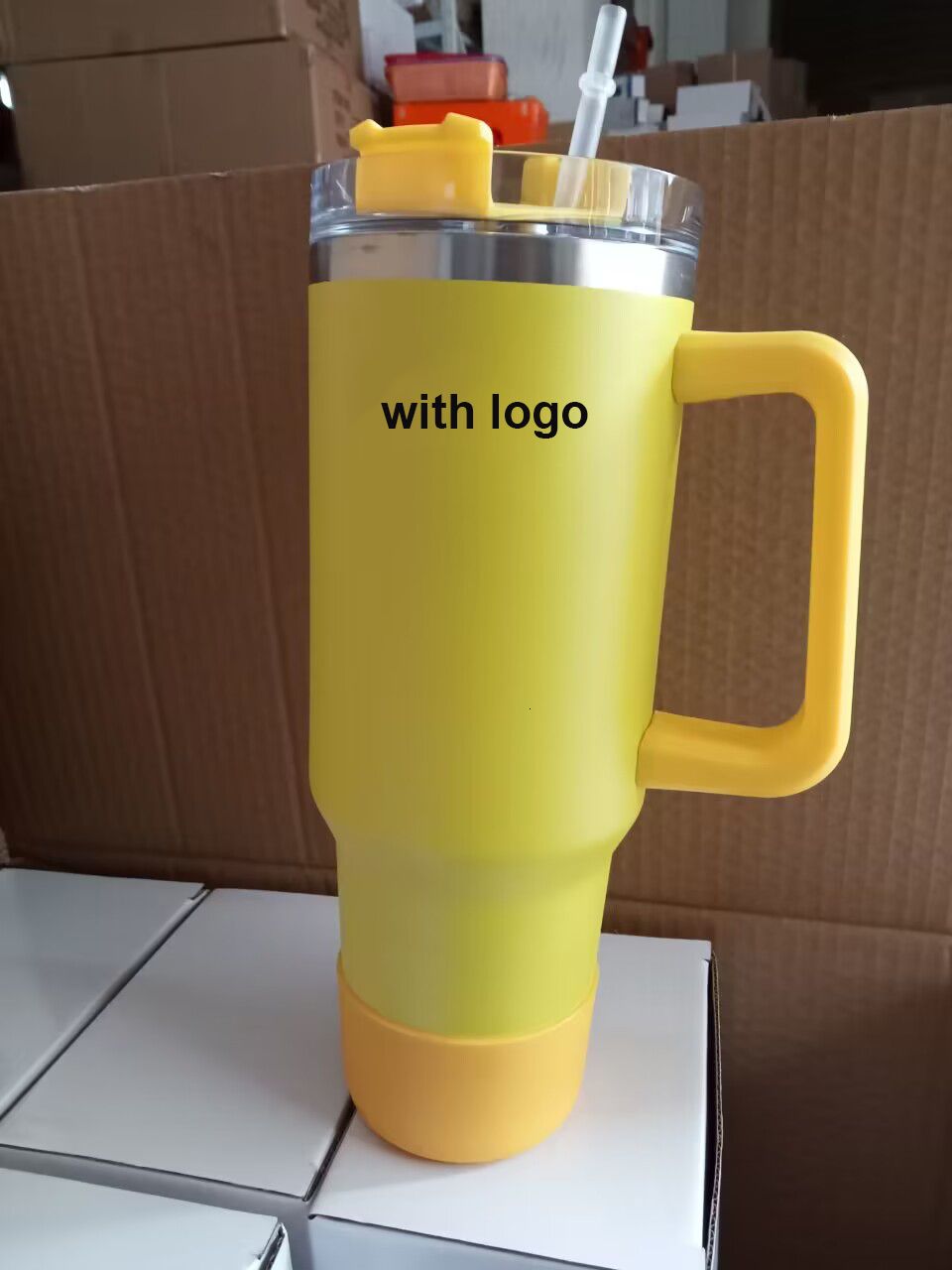 yellow with logo