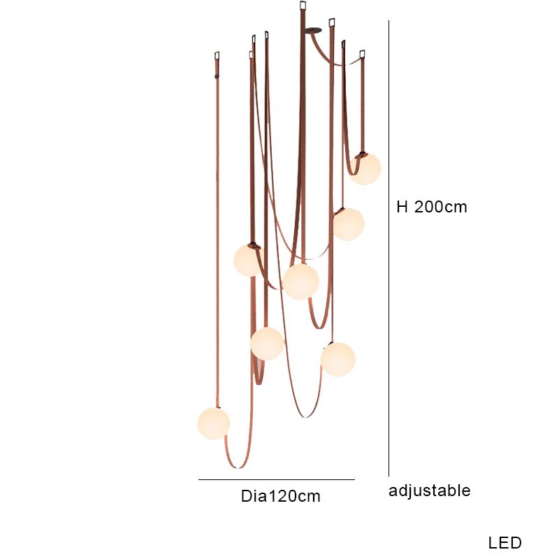 7 luci Luce rossa calda