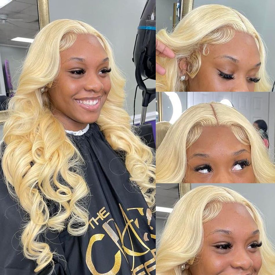 13x4 HD Transparent Lace Frontal Human Hair Wig Loose Deep detail view 4