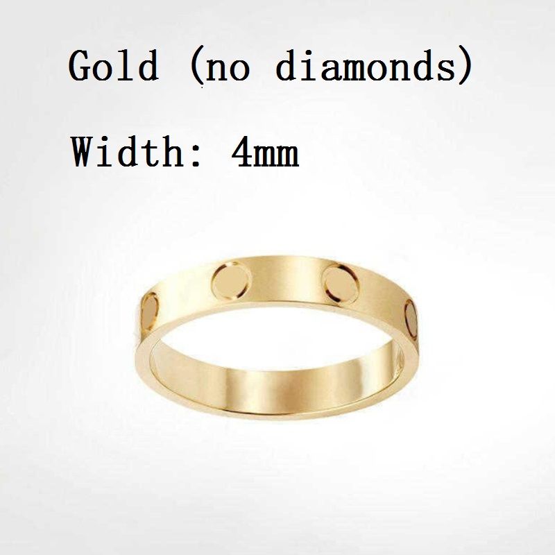 4mm Gold No Diamond