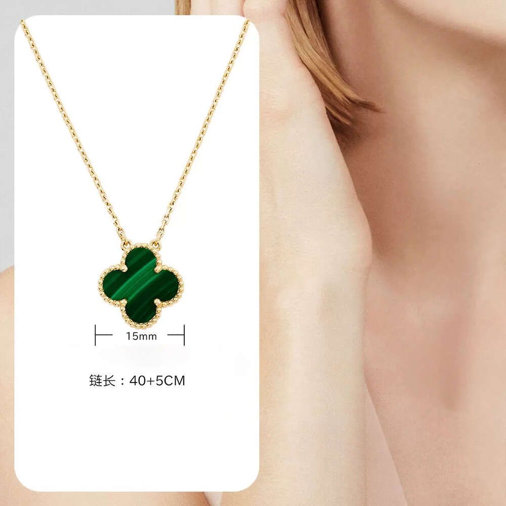 Green Four-leaf Clover Necklace