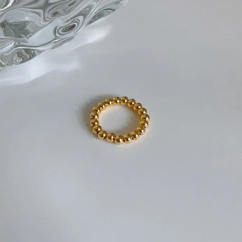 18k gold beads