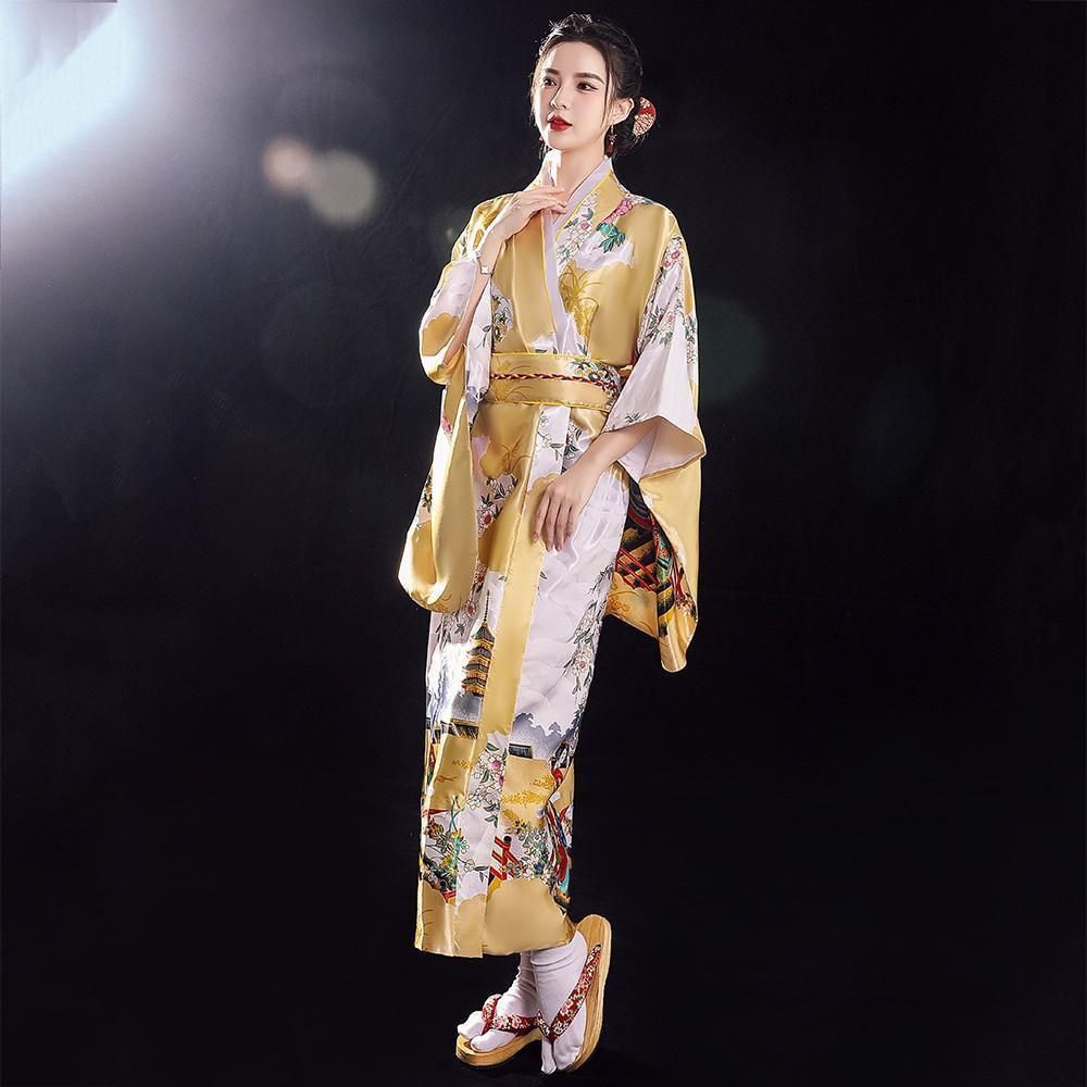 Żółty rozmiar kimono-One