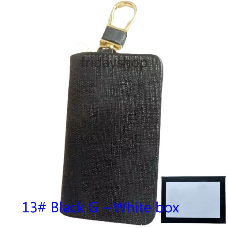 13#Black G Keychains Bag+White Box