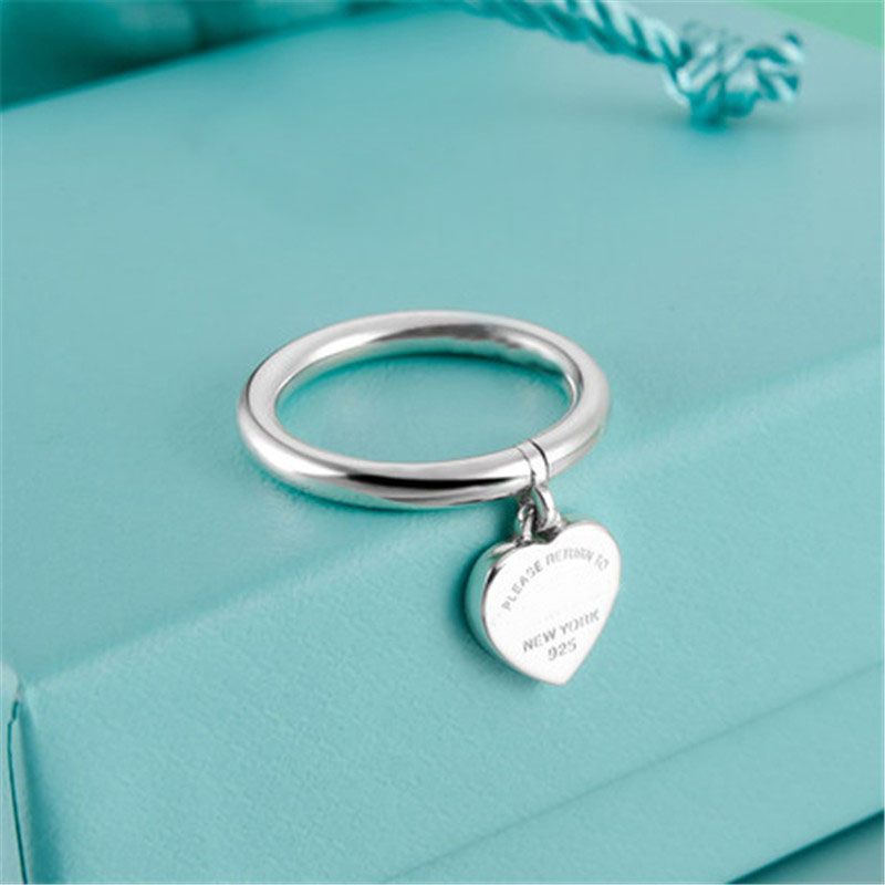 Silver Love Tag Ring