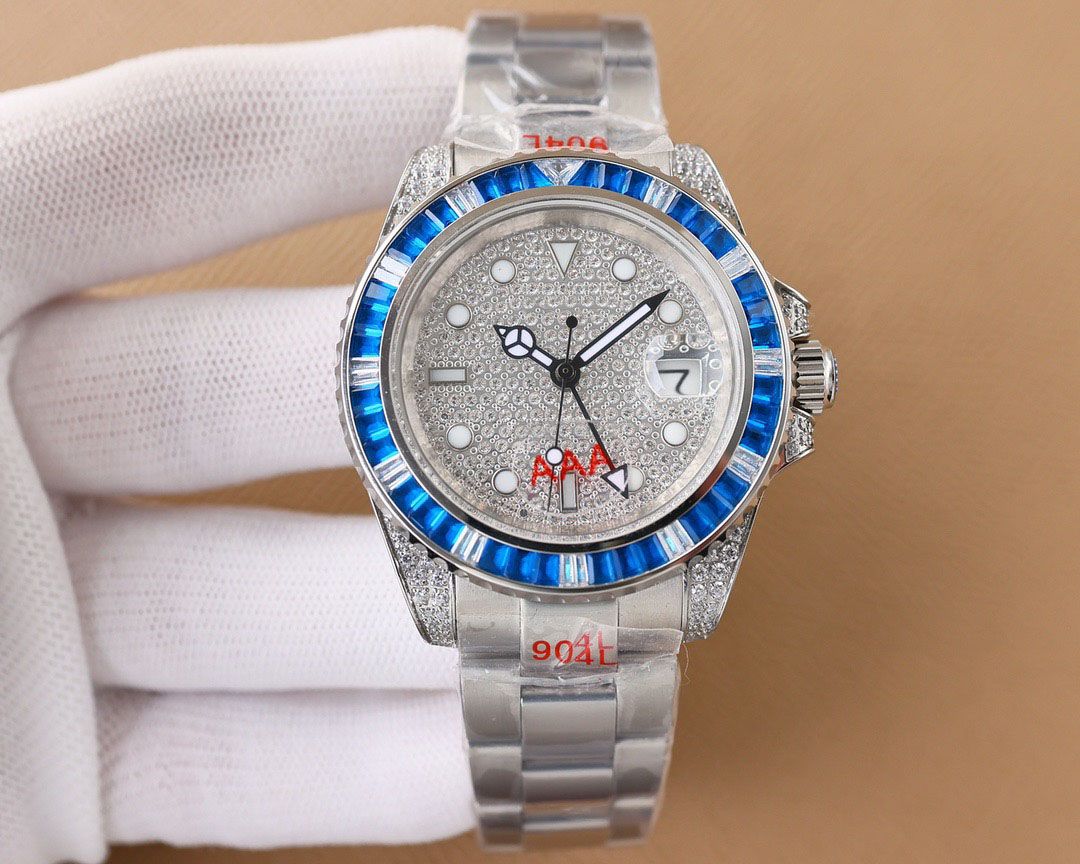 Blue Iced Watch Watch