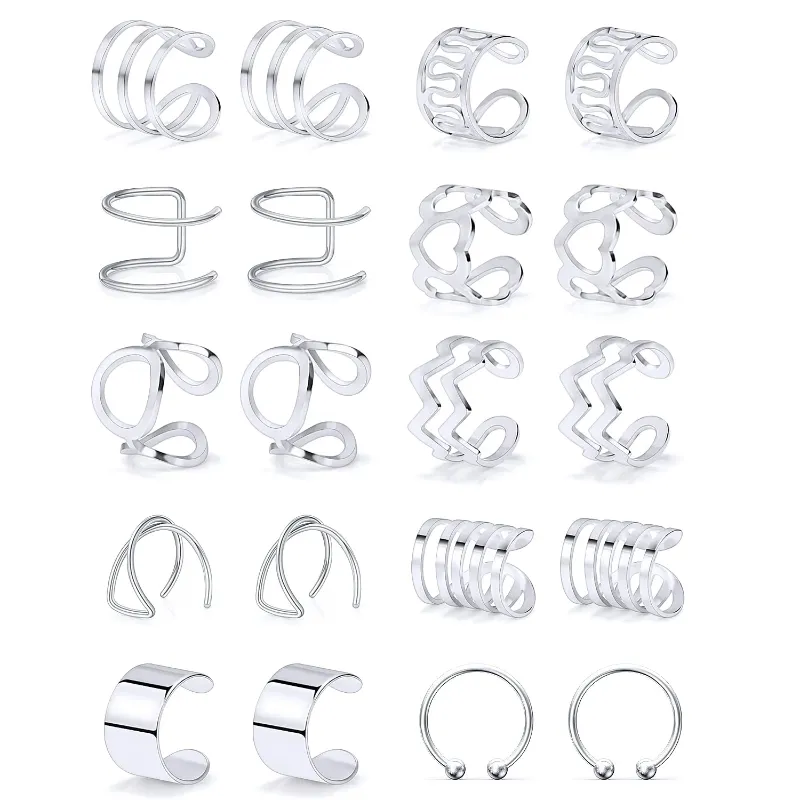 20pcs Set Silver