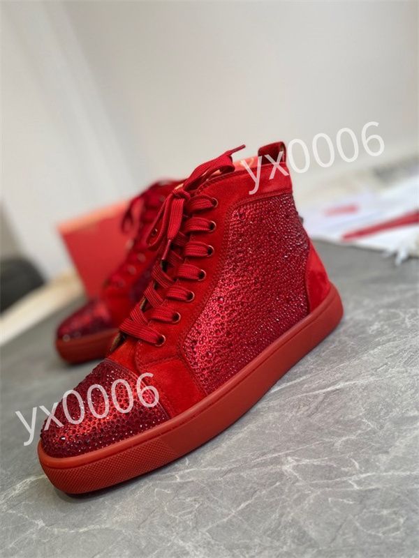 White trainers red sole cheap