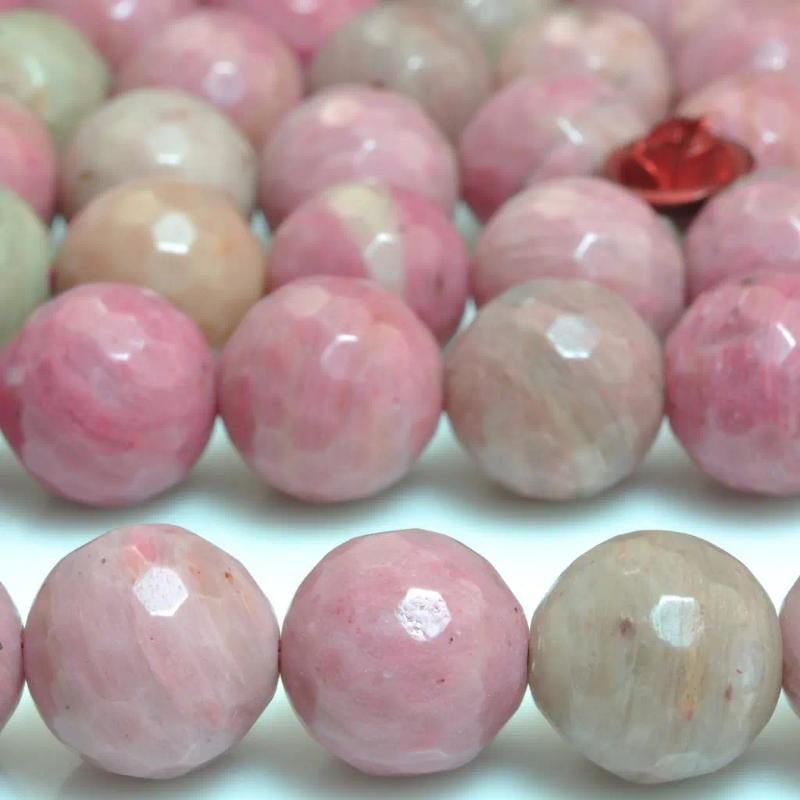 Roze 6 mm 62 kralen