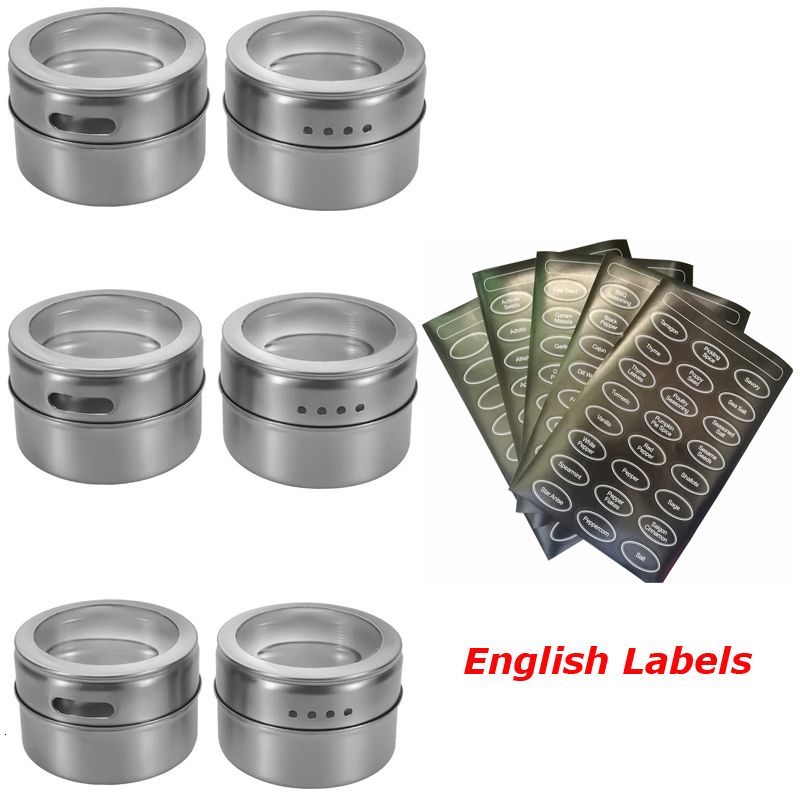 6pc English Labels