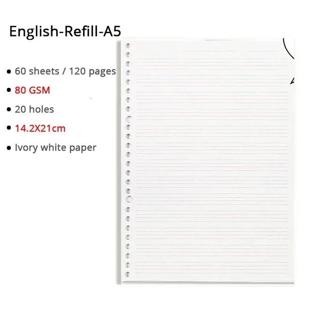 English Refill A5