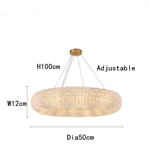 Altın Dia50cm Dimmable Sıcak Işık