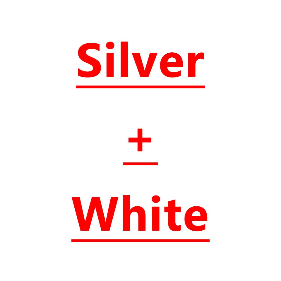 Silber+weiß