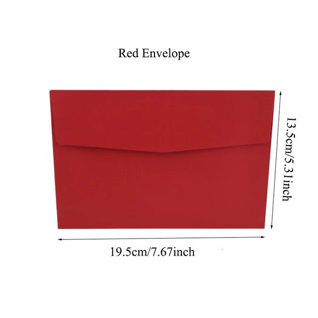 Enveloppe rouge de 50 pcs