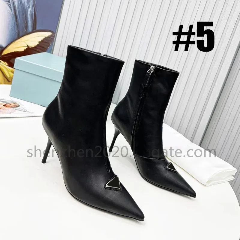 #5 Short-Matte Black-8.5cm heels