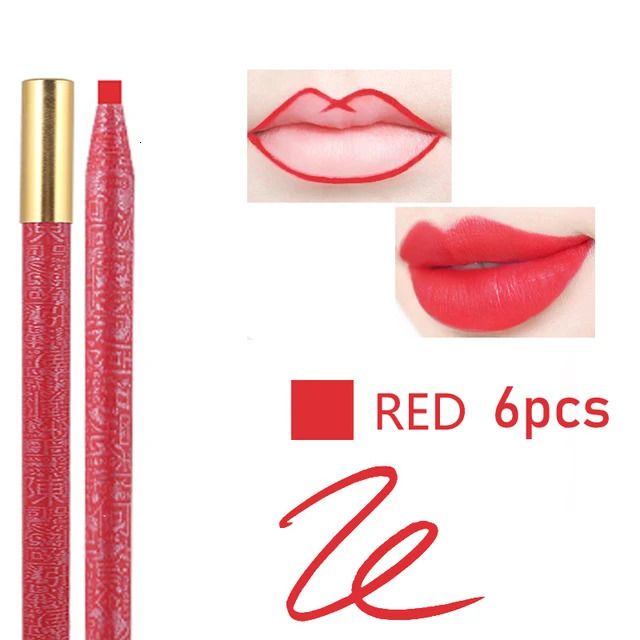 6pcs red