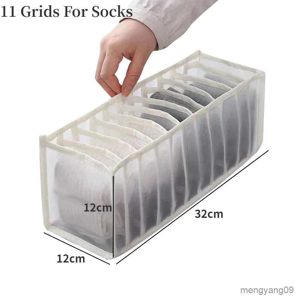 11 Grids-socks-beige