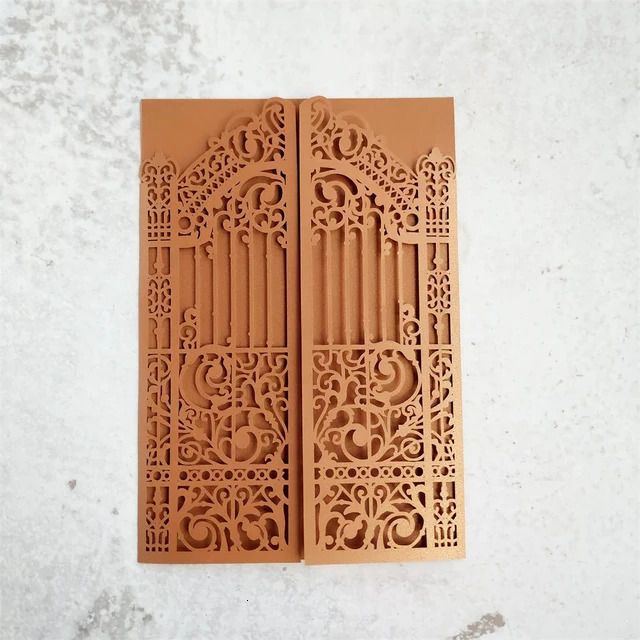 Bronzed-Laser Cut Card