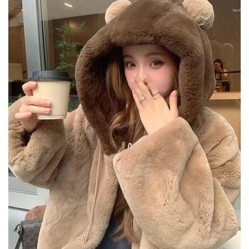 Cute faux top fur coats