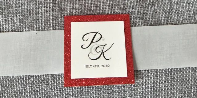 Ivory Red Vellum-Customized Printing