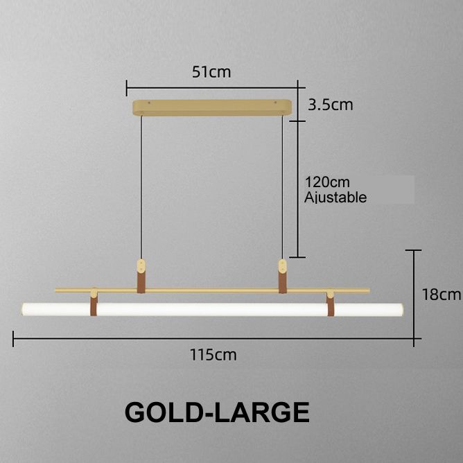 Ouro 115cm 3 cores comutável