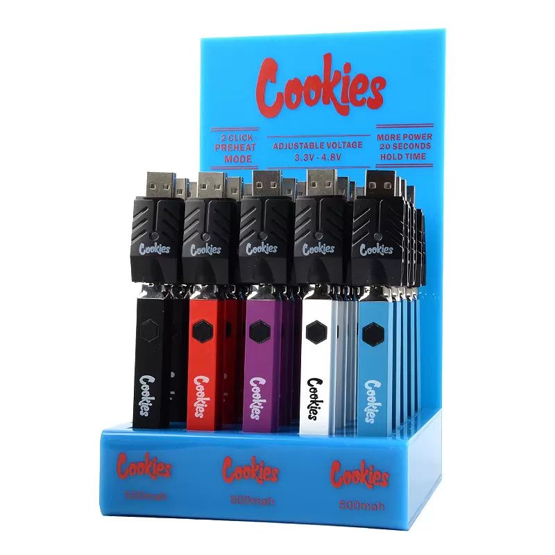 New Cookies Backwoods Square Pre Heat VV Battery 500mah Battery Charger