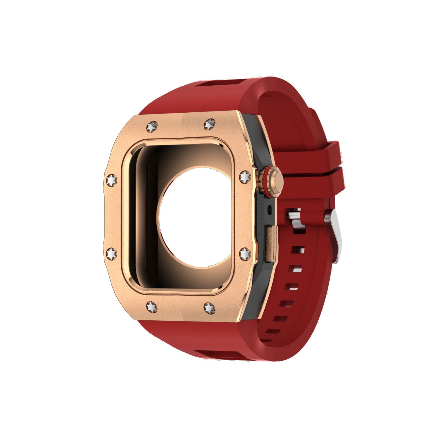 44mm Rose Gold-Red