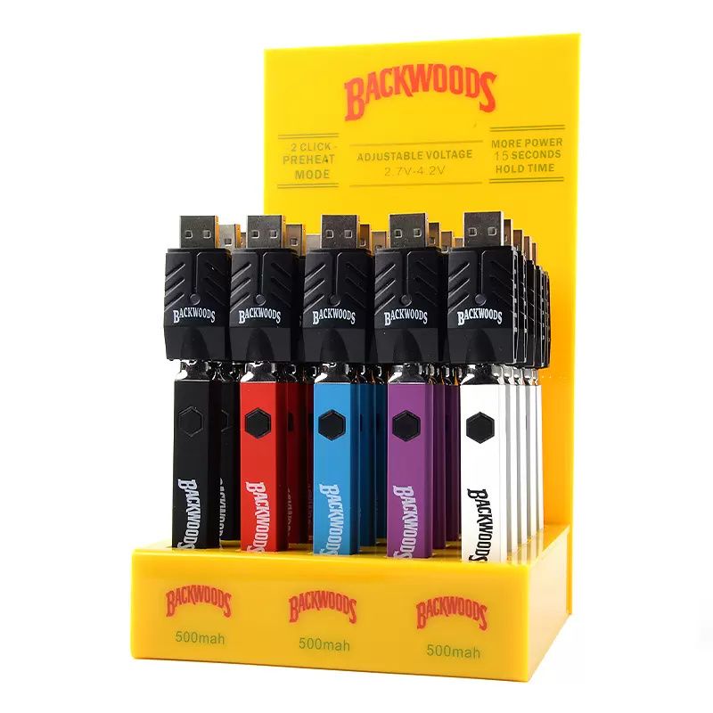 New Cookies Backwoods Square Pre Heat VV Battery 500mah Battery Charger