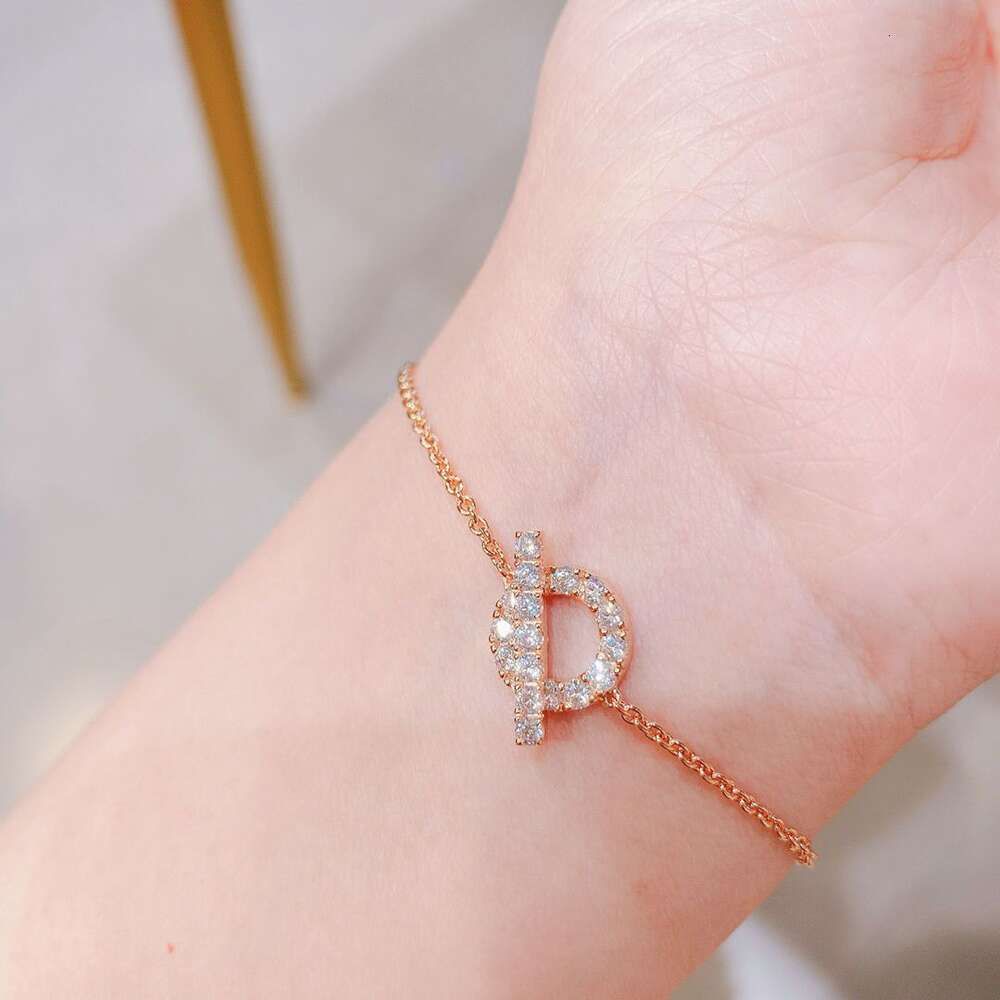 Kleines Q-Armband (Roségold) -17+1 cm