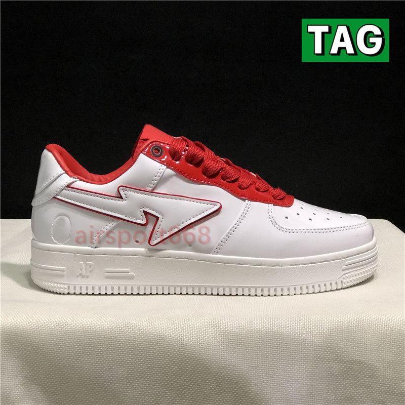 04 Patent Leather White Red