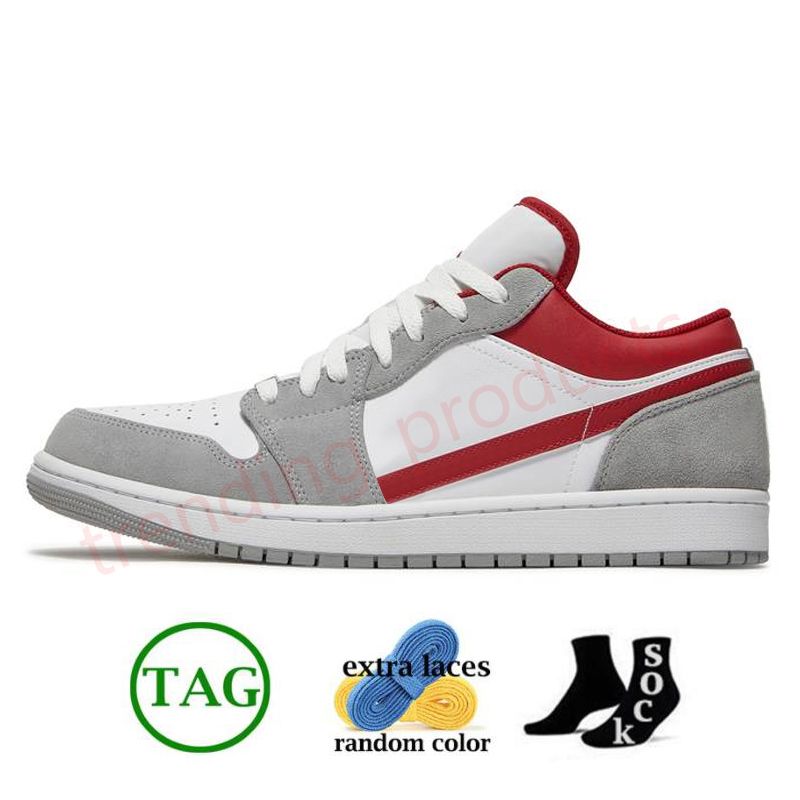 A23 Light Smoke Grey Gym Red 36-46