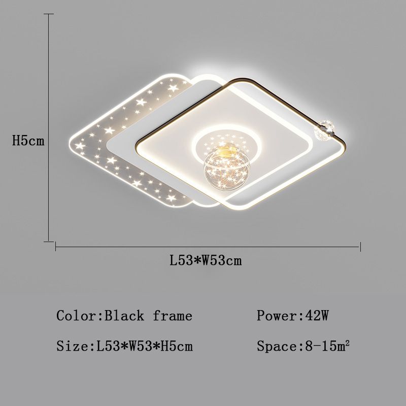 Schwarzer Rahmen – L 53 cm, kühles Weiß, keine Fernbedienung