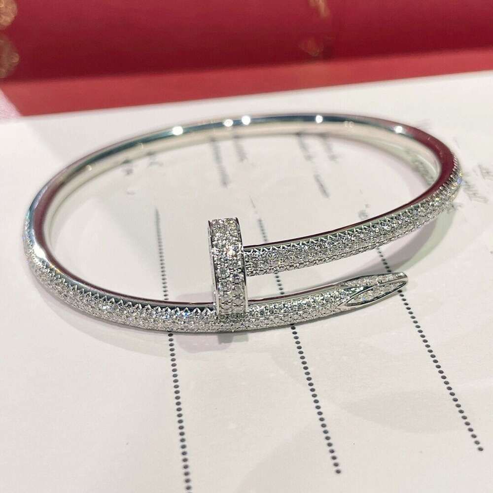 Bransoletka paznokciowa srebrnego-diamond-18cm