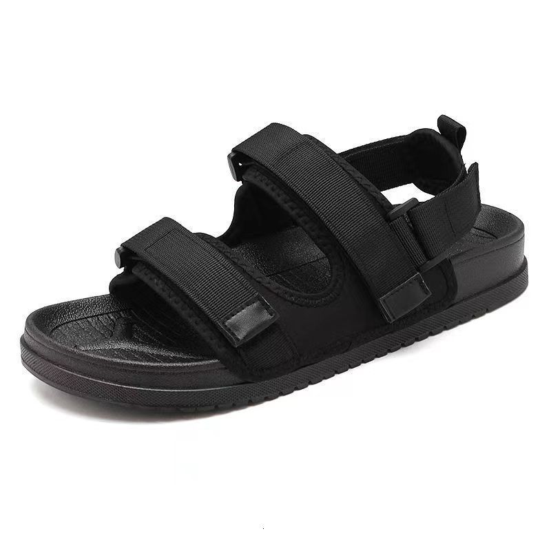 black sandals