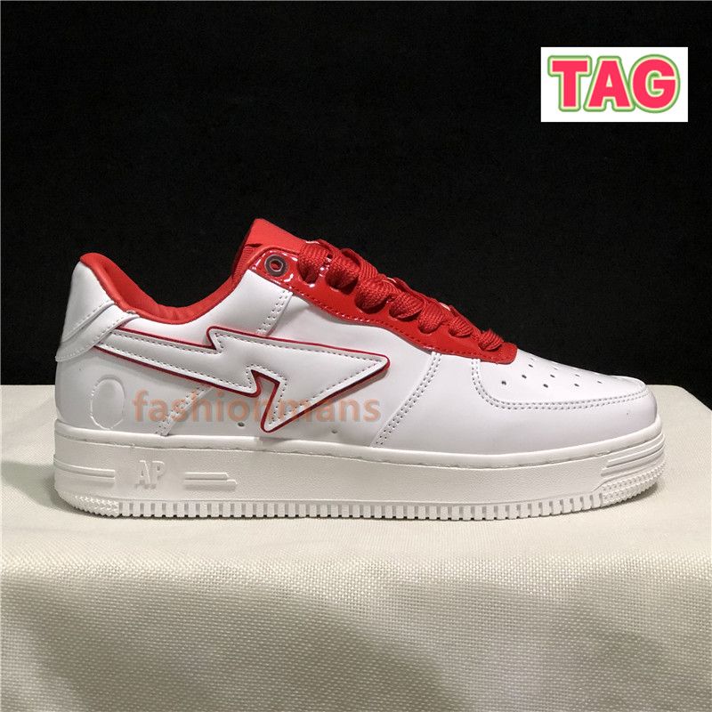 02 Patent Leather White Red