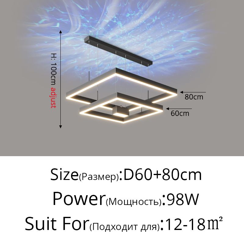 Black 60 80 CM Brightness Dimmable