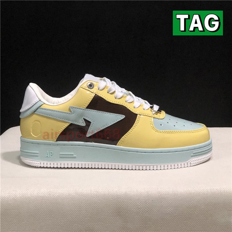 16 patent leather Yellow Brown Mint
