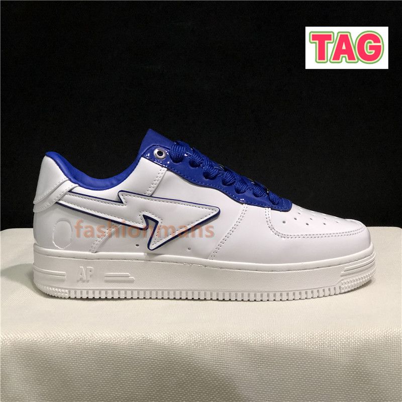05 Patent Leather White Blue